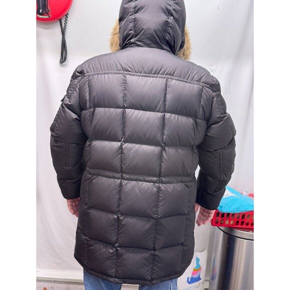 Moncler New Down xxxL Jacket Fur Detachable Collar Preowned - Picture 4 of 7